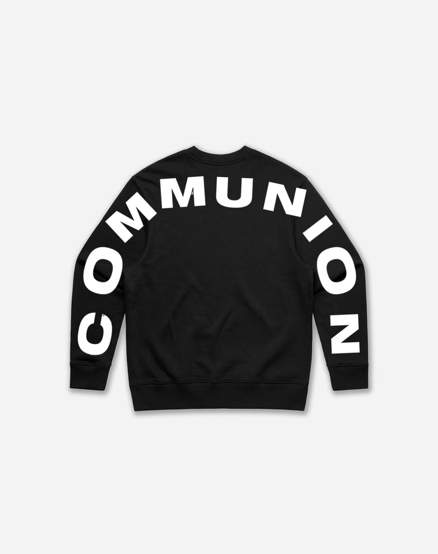 Oversized Communion Printed Crewneck Sweater